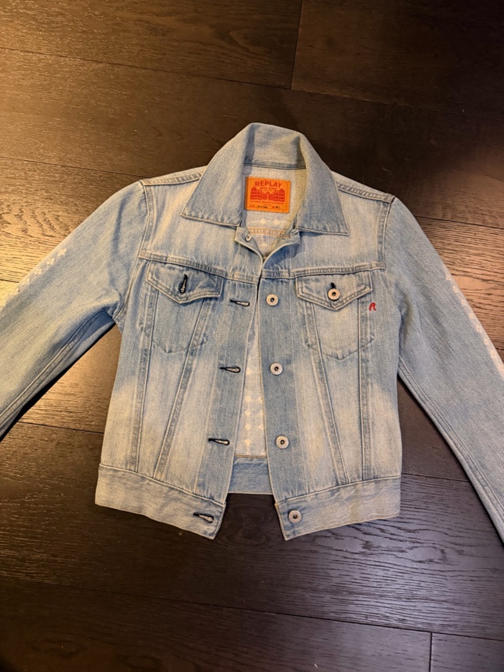 AUTHENTIC VINTAGE REPLAY JEANS MADE IN ITALY DENIM JACKET XS EXCELLENT CONDITION - Picture 8 of 8